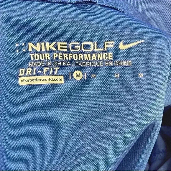 Nike Golf Tour Performance Dri Fit Short Sleeve Polo Men's Size Medium - Picture 6 of 8